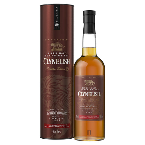 Clynelish Distillers Edition 2022 Release Double Matured in Oloroso Seco Seasoned American Oak Cask Highland Scotch Single Malt Whisky, ABV: 46%, 700ml