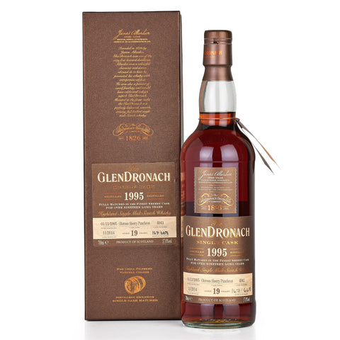 Glendronach 19 Years 1995 Cask 4941 Single Cask Highland Single Malt Scotch Whisky, ABV: 57%, 700ml