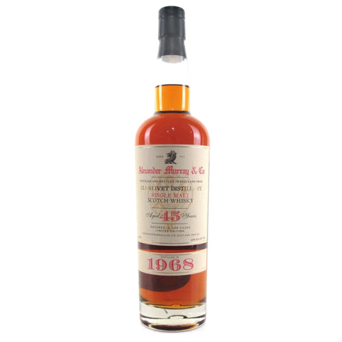 The Glenlivet 45 Years 1968 Alexander Murray & Co Speyside Scottish Single Malt Whisky, ABV: 40%, 700ml