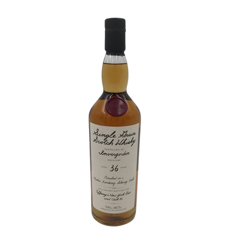 Invergordon - 36 Years 1988 HK Whisky Festival 2024 Special Release Single Grain Highland Scotch Whisky, Bottled by Tiffany's New York Bar HK and Cask 88, ABV: 48.7%, 700ml