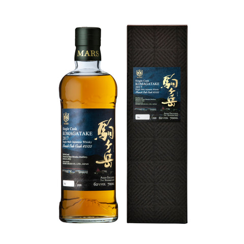 Mars Komagatake Asian Exclusive 2022 Single Cask 2122 French Oak Cask Japanese Single Malt Whisky, 62% ABV, 700ml