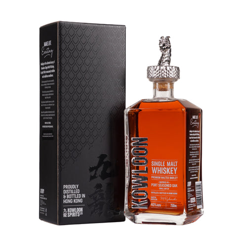 Kowloon Spirits Port Seasoned Oak Cask Small Batch Hong Kong Single Malt Whiskey, ABV: 40%, 750ml