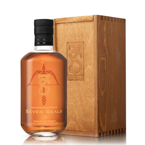 Seven Seals The Age of Sagittarius 3 Years American Oak & Sherry Wood Finish Swiss Single Malt Whisky, ABV: 49.7%, 700ml