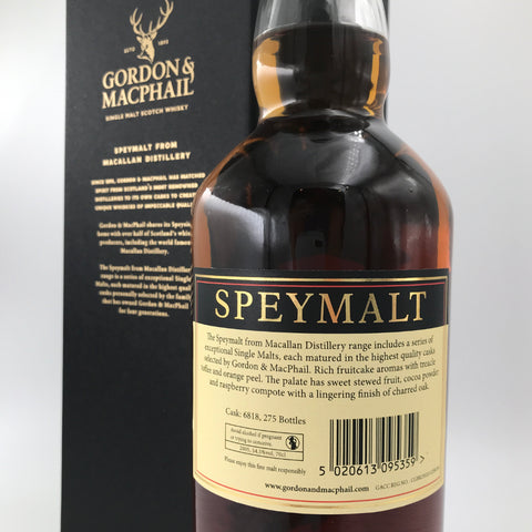 The Macallan - Speymalt 18 Years Single Cask #6818 Gordon & Macphail Highland Scotch Single Malt Whisky, ABV: 54.5%, 700ml