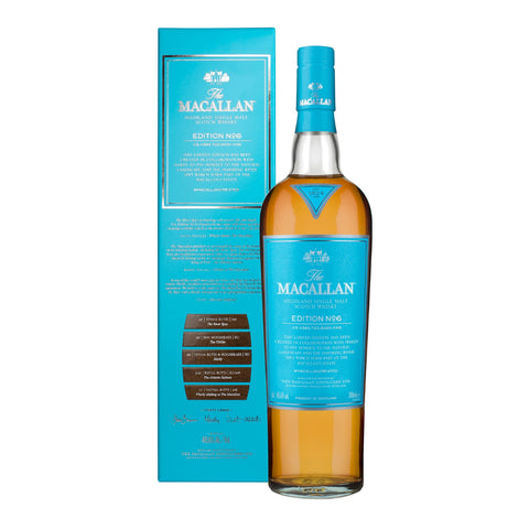 The Macallan Edition No.6 HK Version Highland Scotch Single Malt Whisky, ABV: 48.6%, 700ml