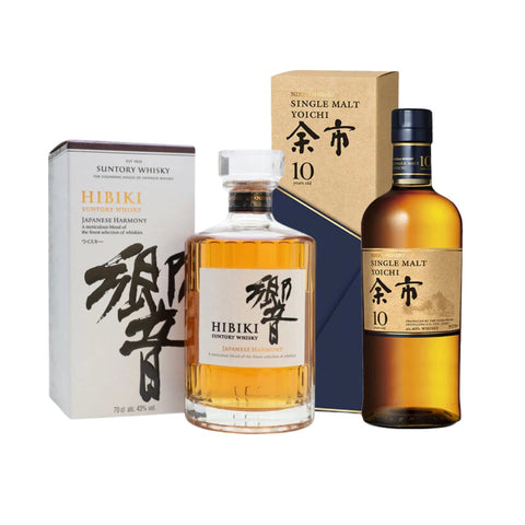 Yoichi 10 Years Single Malt Japanese Whisky and Suntory Hibiki Harmony Blended Japanese Whisky