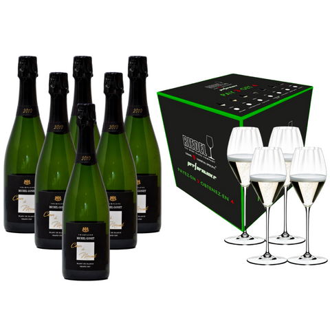 Michel Gonet Blanc de Blancs Grand Cru 2010 Champagne x Riedel Performance Champagne Bundle