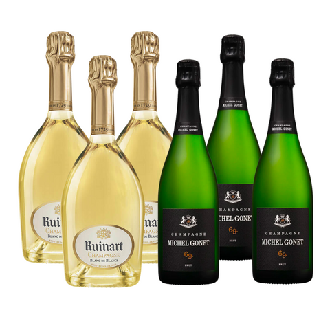 Ruinart Blanc De Blanc & Michel Gonet 6g Champagne Bundle