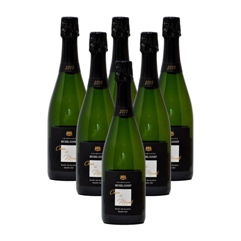 Michel Gonet 'Coeur de Mesnil' Blanc de Blancs Grand Cru 2010 Champagne - Set Of 6