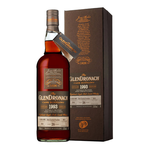 Glendronach 28 Years 1993 Single Cask No. 6871 Highland Scotch Single Malt Whisky, ABV: 53%, 700ml