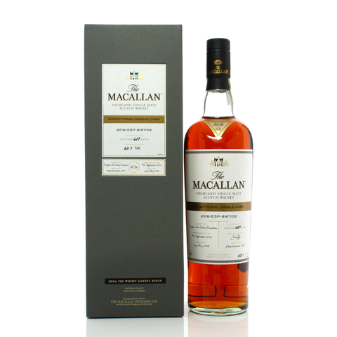 The Macallan Exceptional Single Cask 15 Years 2002 2018 ESP-8167 02, Scotland, ABV: 60.1%, 700ml