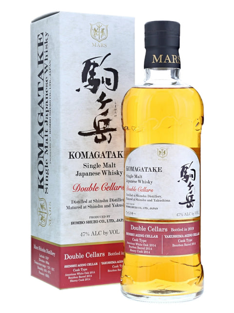 Mars Komagatake Double Cellars 2019 Japanese Single Malt Whisky, 47% ABV, 700ml