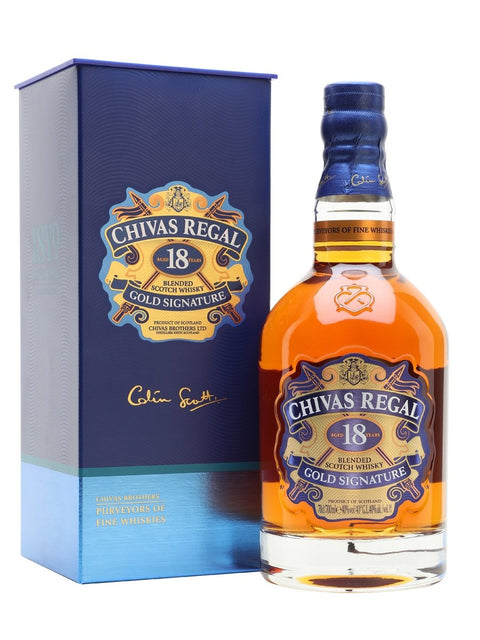 Distillery: Chivas Regal
Name: 18 Years
Volume: 70CL
ABV: 40%
Notes: Blended Malt
Origin: Speyside, Scotland